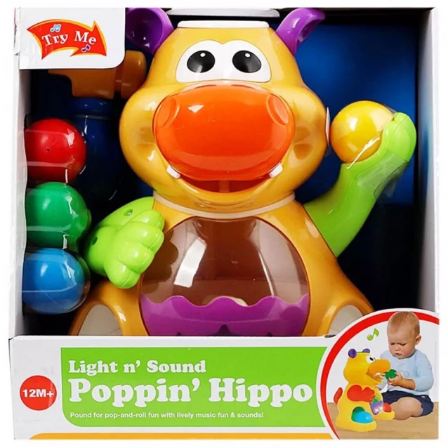 Розвиваюча іграшка Kiddieland Гіпопотам-жонглер (049890) - 8