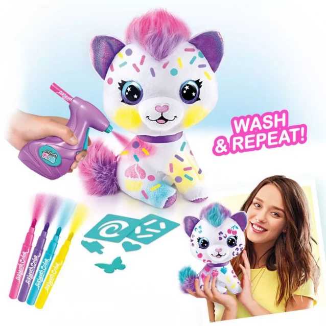 Набор для творчества Canal Toys Style 4 Ever Airbrush Plush Котенок (OFG272) - 10