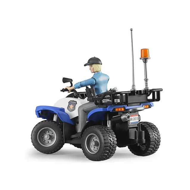 BRUDER Машинка іграшкова - поліцейський квадроцикл + фігурка жінка-полісмен - 2