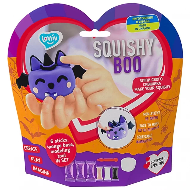 Пластилін Lovin Squishy Boo Bad-Bat (70167) - 2