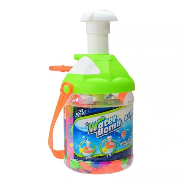 Игрушка водная бомбочка арт. YG38U, шарики и насос, 4 цвета в бутылке - 2
