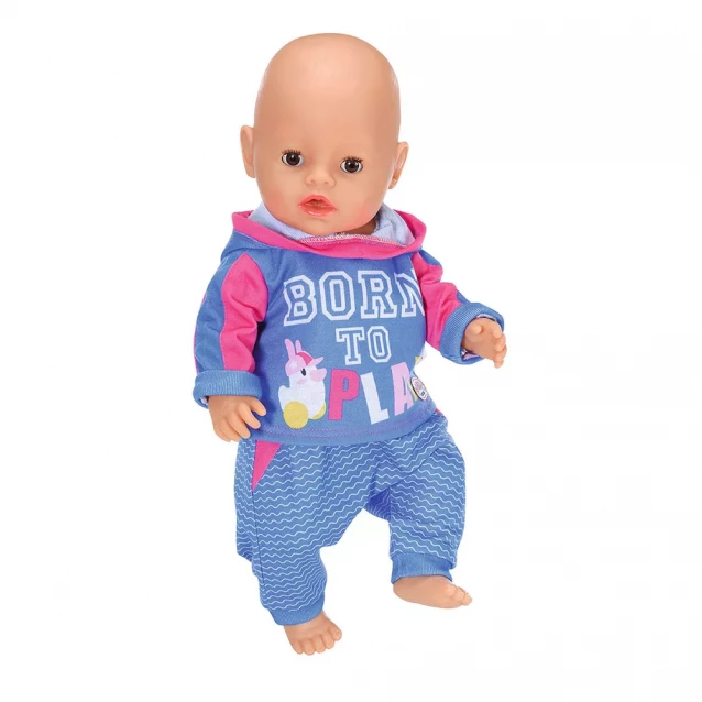 Набор одежды для куклы BABY BORN - СПОРТИВНЫЙ КОСТЮМ ДЛЯ БЕГА (на 43 cm, голубой) - 2