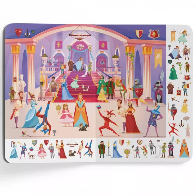 Книга-картонка Crystal Book Великий віммельбух Замок принцеси (9786175471166) - 5