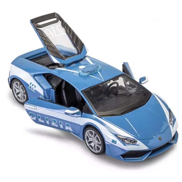 MAISTO Машинка іграшкова Lamborghini Huracan LP 610-4 Polizia синій (свет. и звук. эф.), М1:24, 2шт. - 4