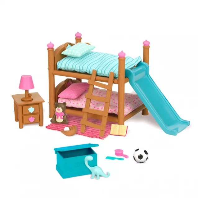 Ігровий набір Li`l Woodzeez Двоповерхове ліжко для дитячої кімнати (6169Z) - 1