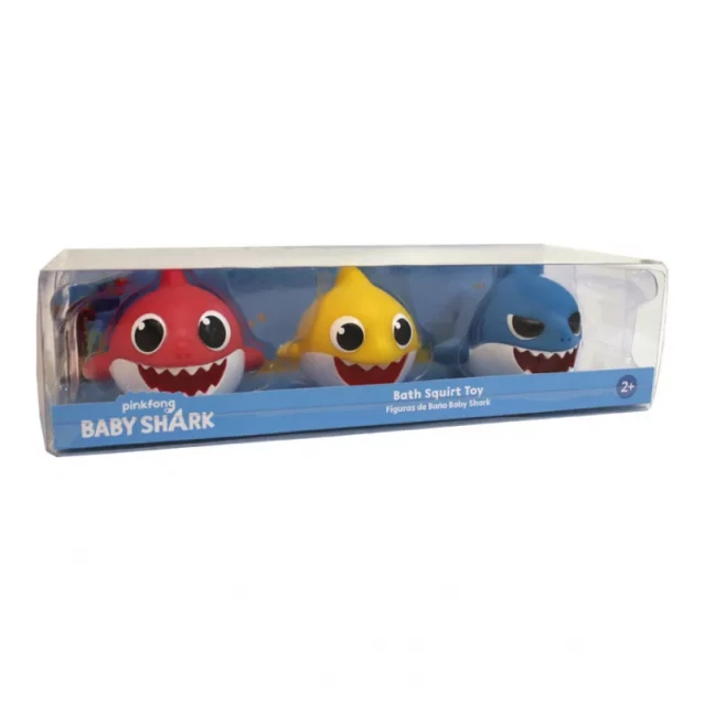 BABY SHARK Набор игрушек-брызгунчиков BABY SHARK - ВЕСЁЛАЯ СЕМЬЯ (3 шт.) - 1