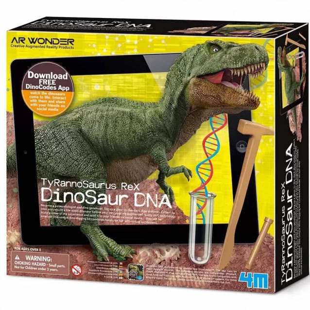 Набір для досліджень 4M ДНК динозавра Тиранозавр (00-07002) - 1