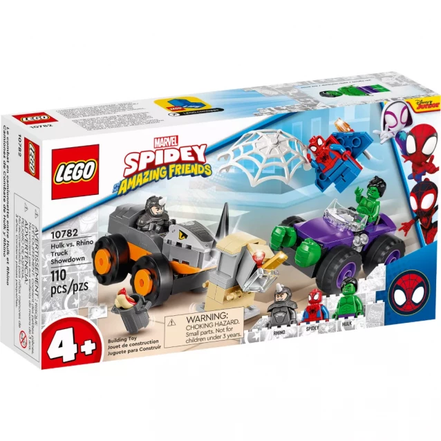 Конструктор LEGO Marvel Битва Халка з Носорогом на вантажівках (10782) - 1
