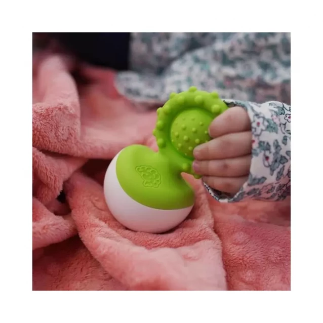 Прорезыватель-неваляшка Fat Brain Toys dimpl wobl зеленый - 3