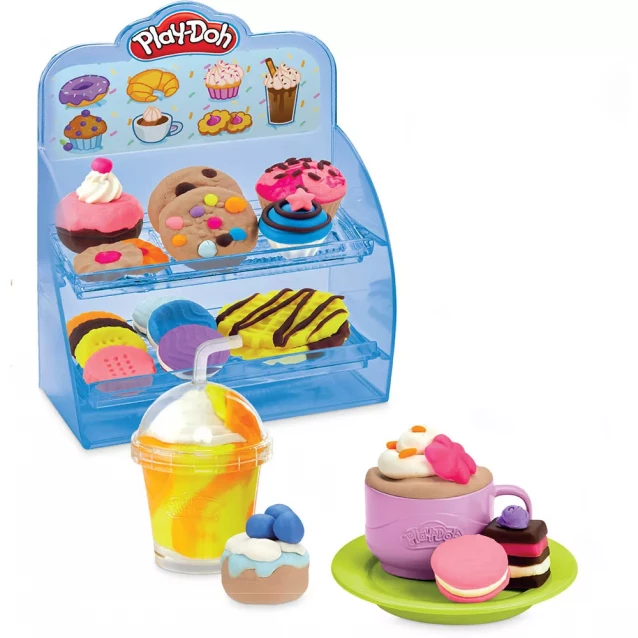Набір для творчості із пластиліном Play-Doh Різнокольорове кафе (F5836) - 6