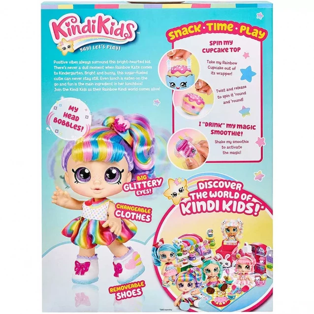 Лялька Kindi Kids Snack Time Friends Рейнбоу Кейт (50023) - 3