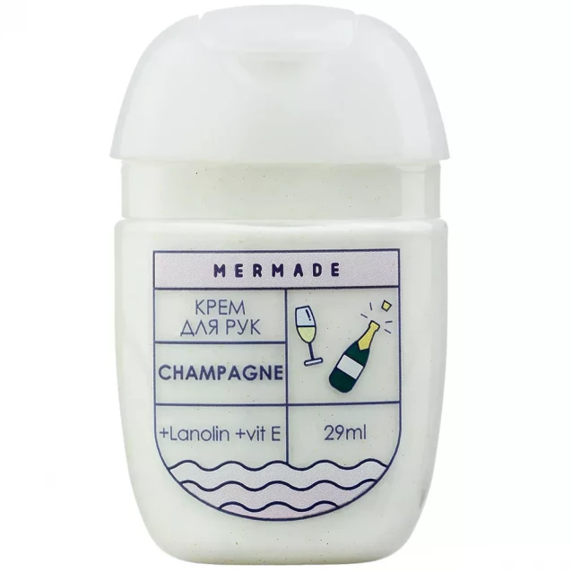 Крем для рук з ланоліном Mermade Champagne 29 мл (MRC0004) - 1