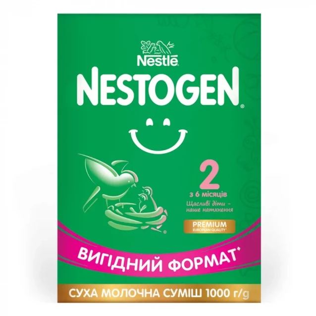 Смесь молочная с лактобактериями Nestle Nestogen 2, 1000 г (12462977) - 1