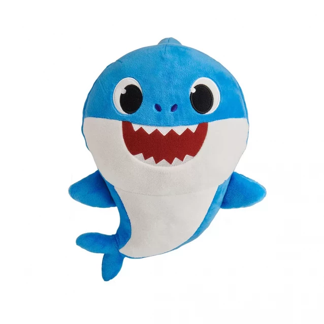 Baby Shark Інтерактивна м'яка іграшка ТАТО АКУЛЕНЯТКА 61032 - 1