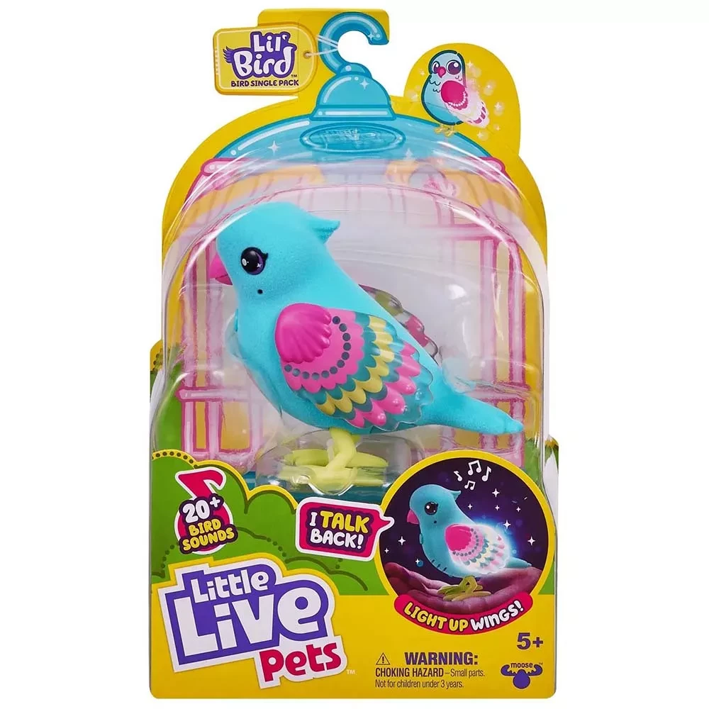 Интерактивная игрушка Little Live Pets Говорящая птичка Твит Твинкл со  светом (26403)