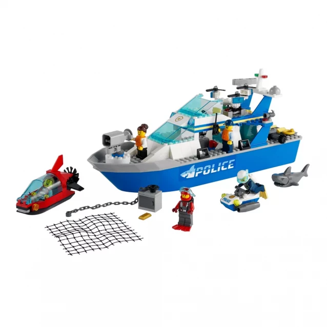 Конструктор LEGO City Полицейская Патрульная Лодка (60277) - 3