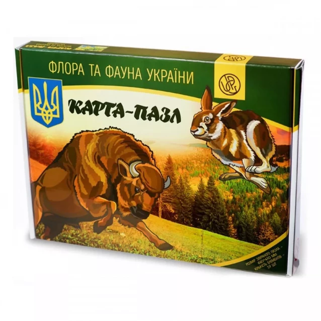 UKRAINIAN GEARS Карта-пазл Флора и фауна Укр - 3