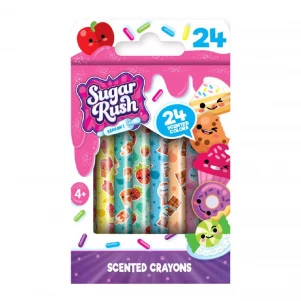 Воскові олівці Scentos серії "Sugar Rush" Феєрія кольорів 24 шт. (30008) дитяча іграшка