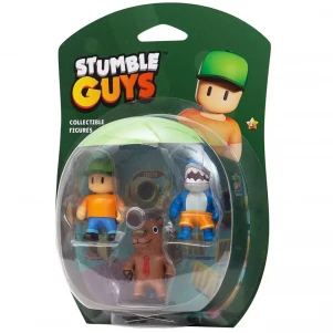 Набір фігурок Stumble Guys Мегалодон, Містер Стамбл, Капібара (SG2020-1) дитяча іграшка