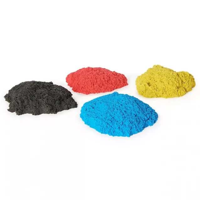 Набір піску для дитячої творчості - KINETIC SAND ФАБРИКА SANDISFACTORY (4 кольори, 907 g, аксес.) - 6