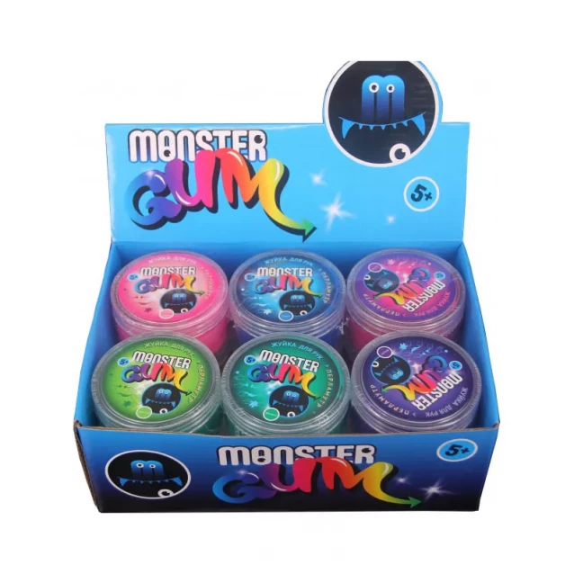 Слайм Monster Gum Жвачка для рук перламутровая, 50 г (CP83L1609/4) - 1