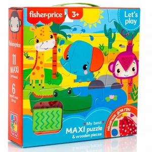 Пазли Vladi-Toys Maxi puzzle wooden pieces (VT1100-01) для малюків