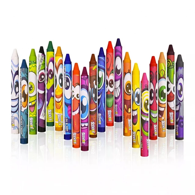 Набір ароматних воскових олівців Scentos Фруктова феєрія 20 кольорів (40277) - 4