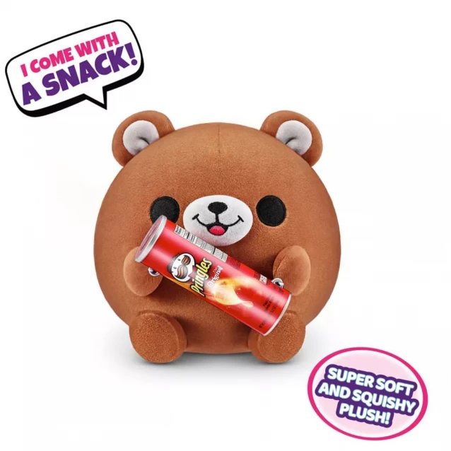 М'яка іграшка Mini Brands Snackle Ведмедик з іграшковими чіпсами Pringles (77510E2) - 2