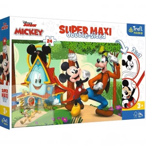 Пазли Trefl Super Maxi Disney Мікі-Маус Веселий будиночок з розмальовкою 24 ел (41012) дитяча іграшка