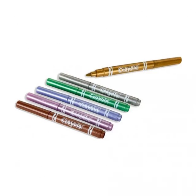Фломастеры Crayola Metallic 6 шт (58-8828) - 3