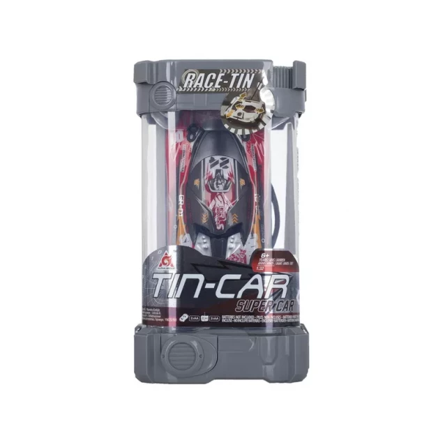 Car R/C RACE TIN Car in a Box with Radio Control, RED (YW253101) - 4