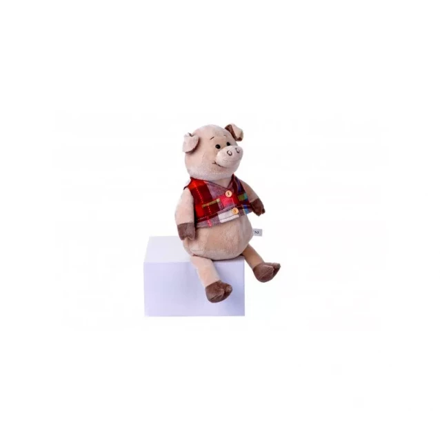 Мягкая игрушка SAME TOY Свинка в жилетке 35 см (THT723) - 2