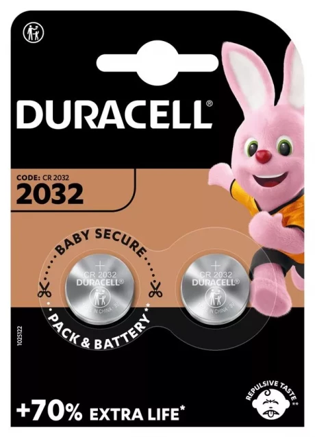 Батарейки литиевые Duracell таблетка 2032 3V DL2032/CR2032 2 шт (5007659) - 2