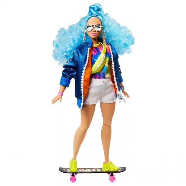 Лялька Barbie "Екстра" з блакитним кучерявим волоссям (GRN30) - 2