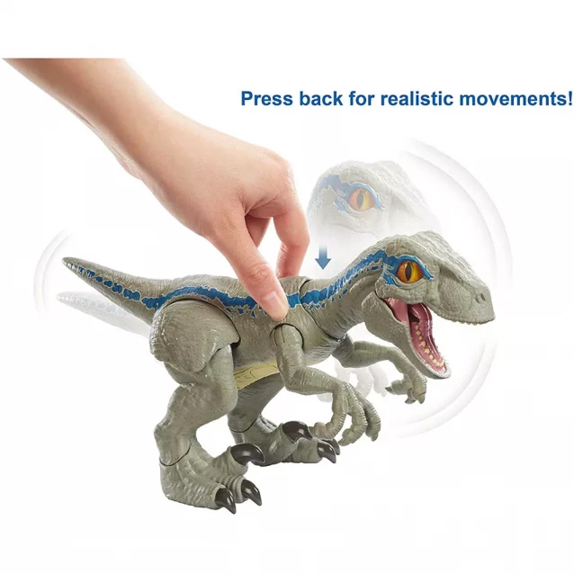 Jurassic World Інтерактивна фігурка-динозавр "Дитинча Блю" з фільму «Світ Юрського періоду» GFD40 - 2
