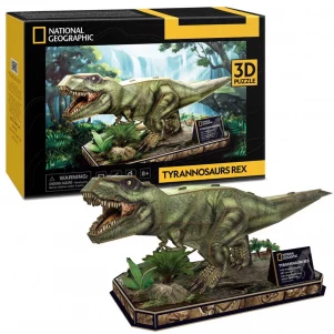 Тривимірна головоломка-конструктор CubicFun National Geographic Dino Тиранозавр Рекс (DS1051h) дитяча іграшка