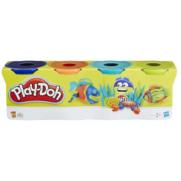 Набір пластиліну Hasbro Play-Doh 4 баночки (B5517) - 1