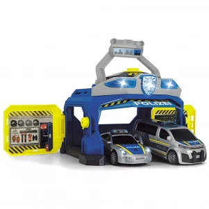 DICKIE TOYS Ігровий набір “Командний пункт поліції” з 3 машинами, зі звук. та світл. еф. 3+ дитяча іграшка