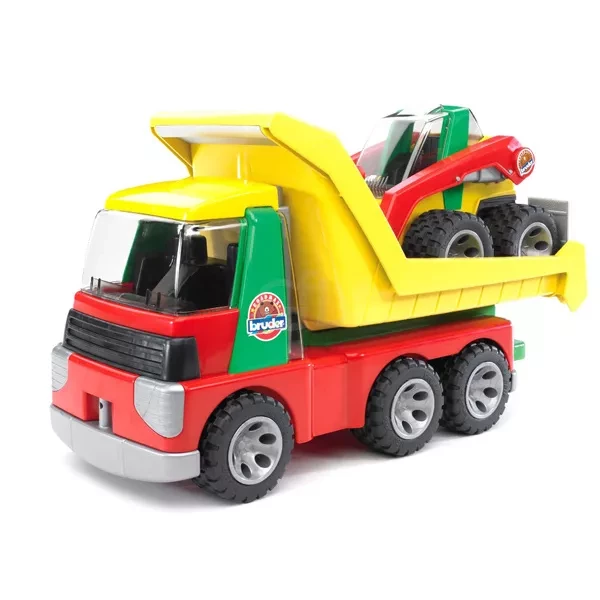 BRUDER Іграшка - самосвал-транспортер + автонавантажувач (серия Roadmax) - 1
