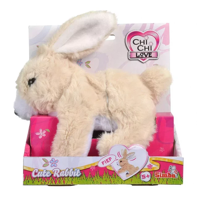 CCL М’яка іграшка "Кролик", що ходить, пищить та рухає вухами та носиком, 20 см.,3+ - 2