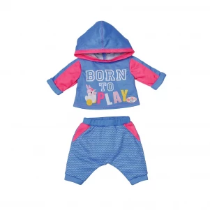 Набір одягу для ляльки BABY BORN - СПОРТИВНИЙ КОСТЮМ ДЛЯ БІГУ (на 43 cm, блакитний) лялька