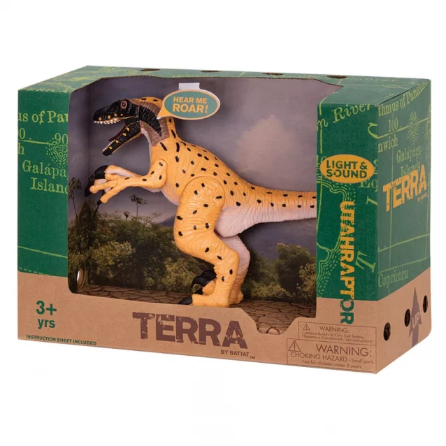 Интерактивная фигурка Terra Динозавр Ютараптор (свет, звук) (AN4044Z) - 8