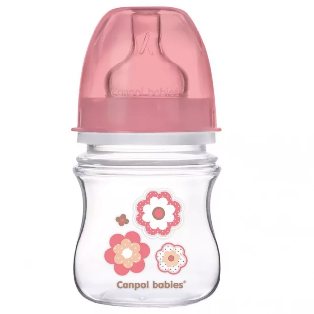 Бутылочка Canpol babies Easy start Newborn baby 120 мл розовая (35/216_pin) - 1