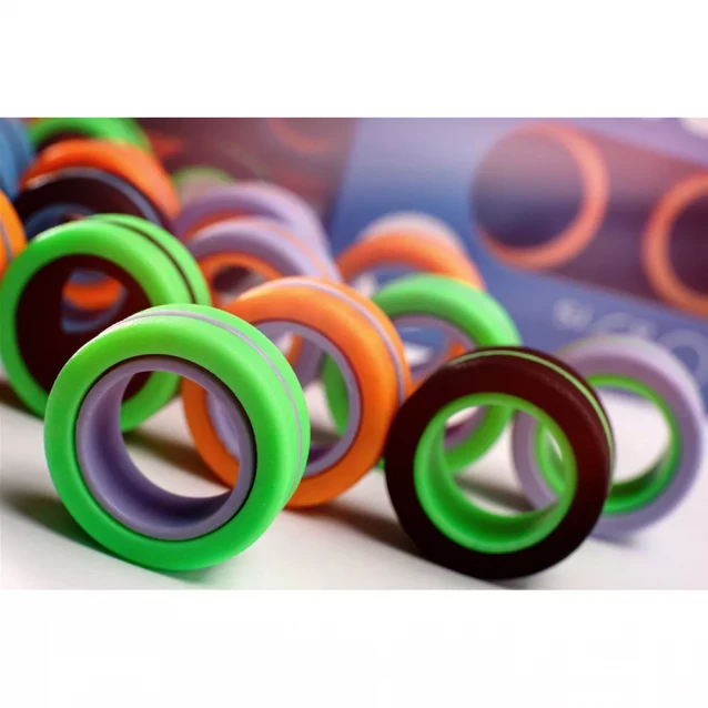 Магнитные кольца FinGears Magnetic Rings Sets Size L Green-Orange (FG380LGROR) - 6