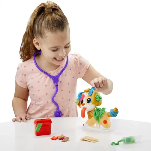 Набір для творчості із пластиліном Play-Doh Прийом у ветеринара (F3639) - 4