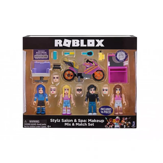 Набір фігурок Roblox Mix &Match Set Stylz Salon: Makeup W2 4 шт. (19863R) - 2
