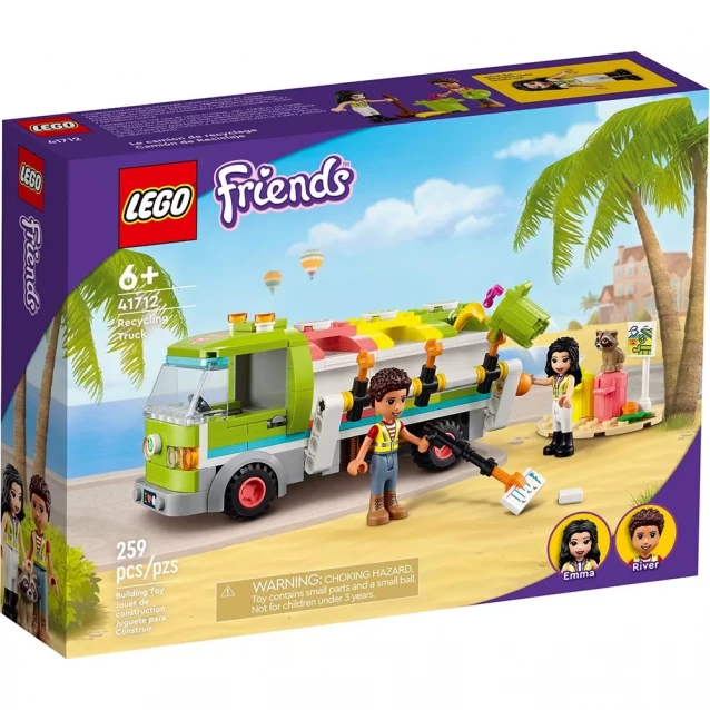 Конструктор Lego Friends Сміттєпереробна вантажівка (41712) - 1