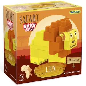 Конструктор Wader Baby Blocks Safari Лев (41503) дитяча іграшка