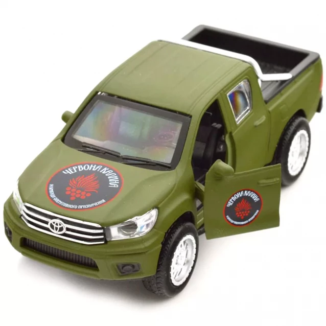 Автомодель TechnoDrive Шеврони Героїв Toyota Hilux Червона Калина (KM6119) - 9