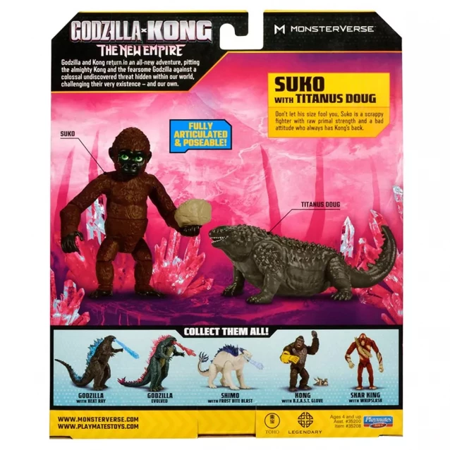Набор фигурок Godzilla vs. Kong Зуко с собачкой Дагом 9 см (35208) - 6